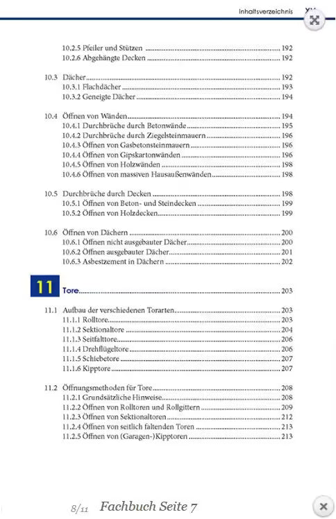 Zugangstechniken für Einsatzkräfte – Fachbuch