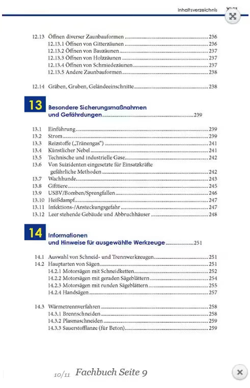 Zugangstechniken für Einsatzkräfte – Fachbuch