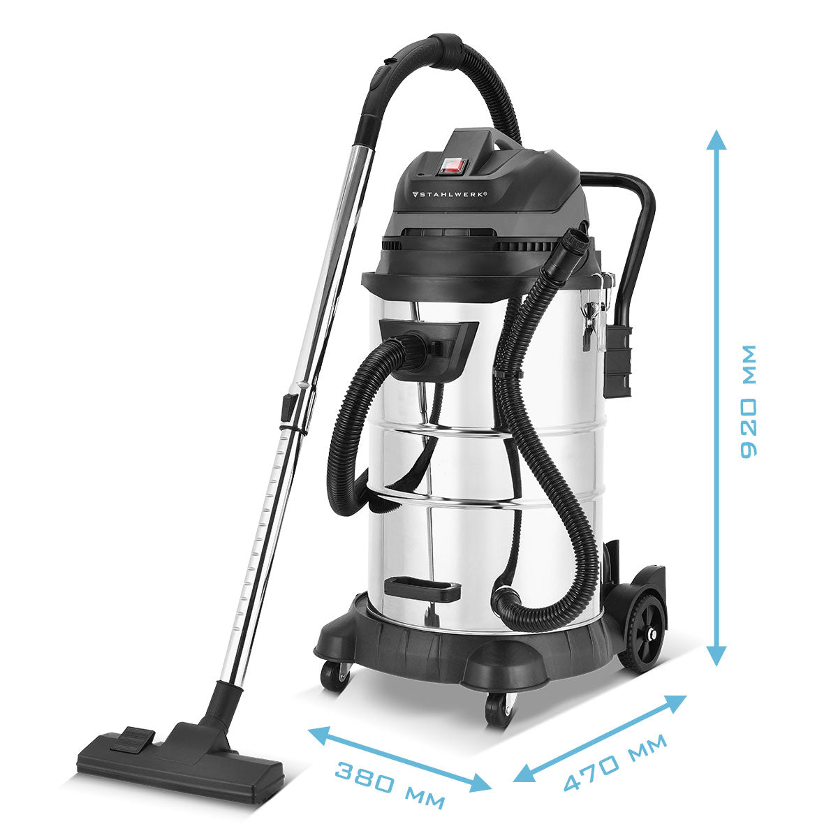 STAHLWERK VCL-1400 ST Nass- & Trockensauger 1400 W, 60 L
