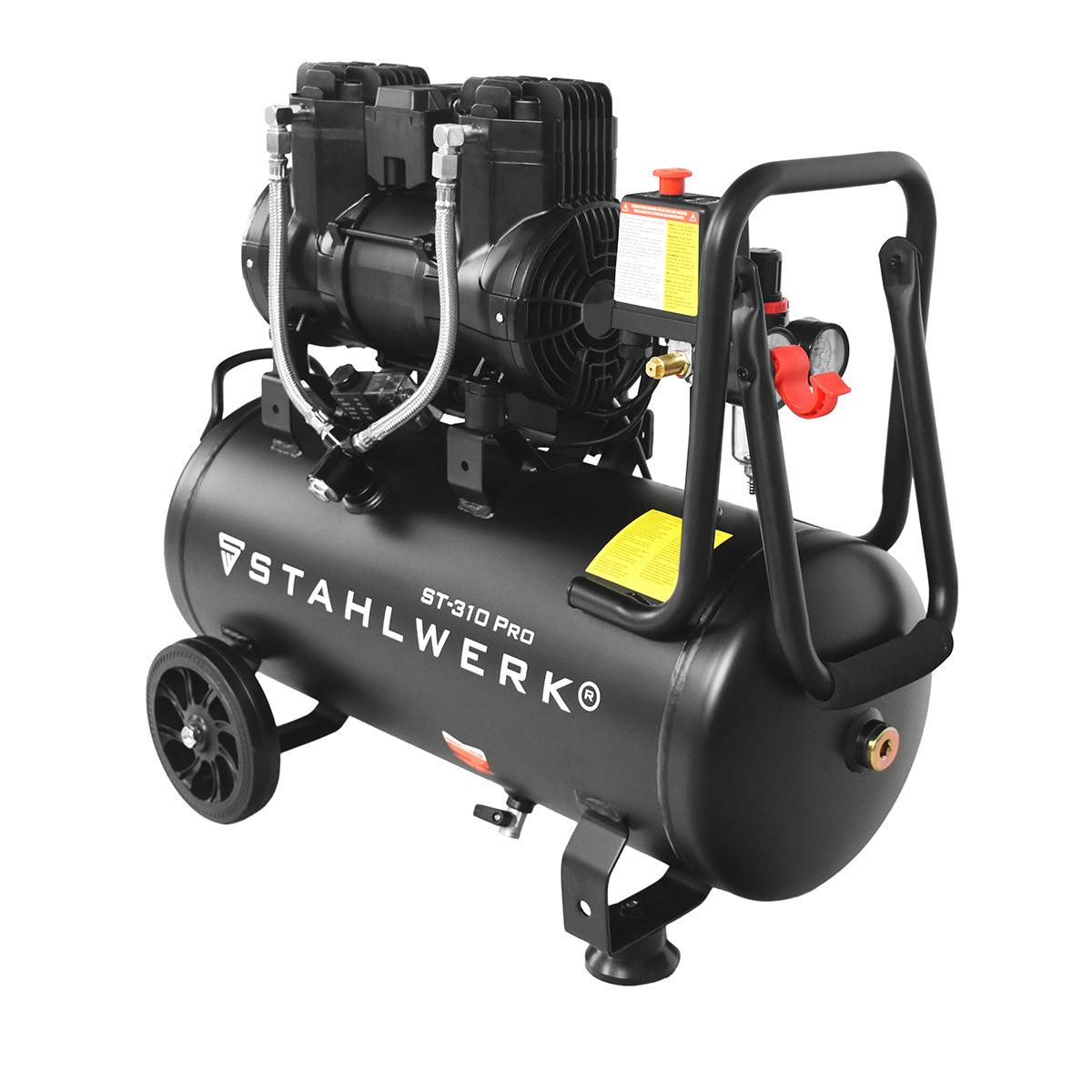 STAHLWERK ST-310 Pro Flüsterkompressor 8 bar, 30 L, 250 l/min