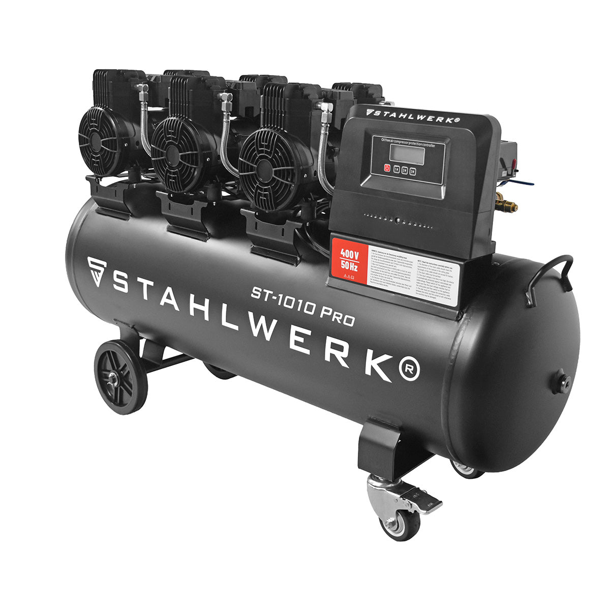 STAHLWERK ST-1010 Pro Flüsterkompressor 10 bar, 120 L, 750 l/min