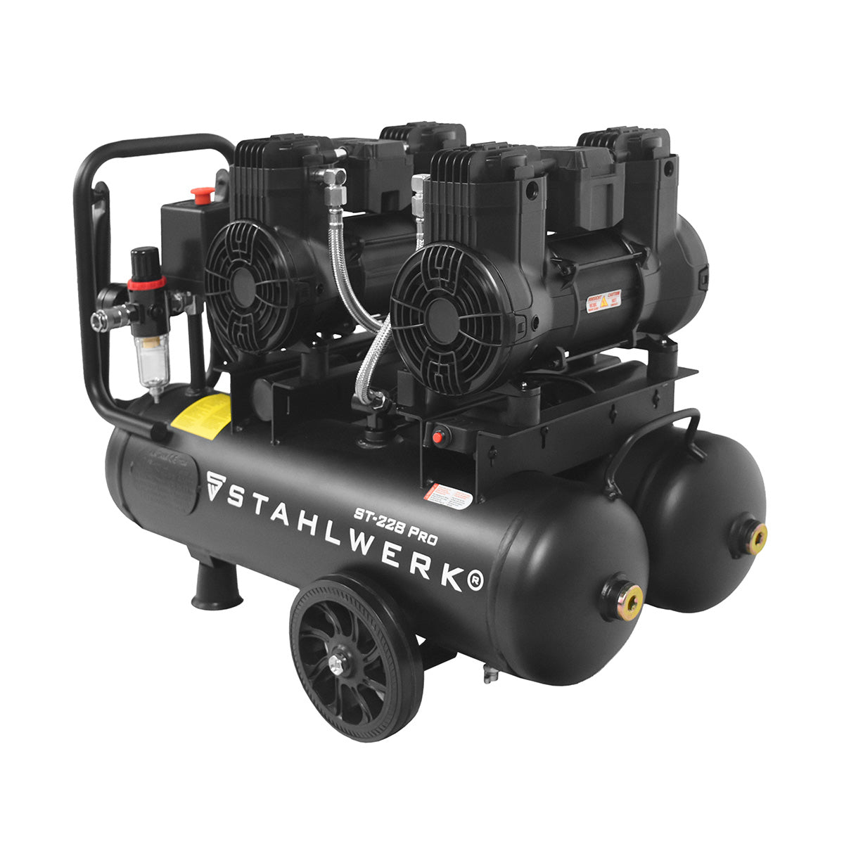 STAHLWERK ST-228 Pro Flüsterkompressor 8 bar, 22 L, 410 l/min