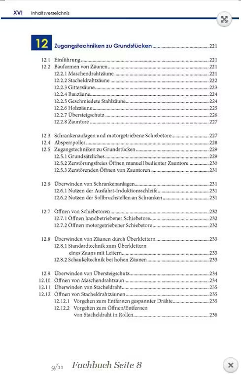 Zugangstechniken für Einsatzkräfte – Fachbuch